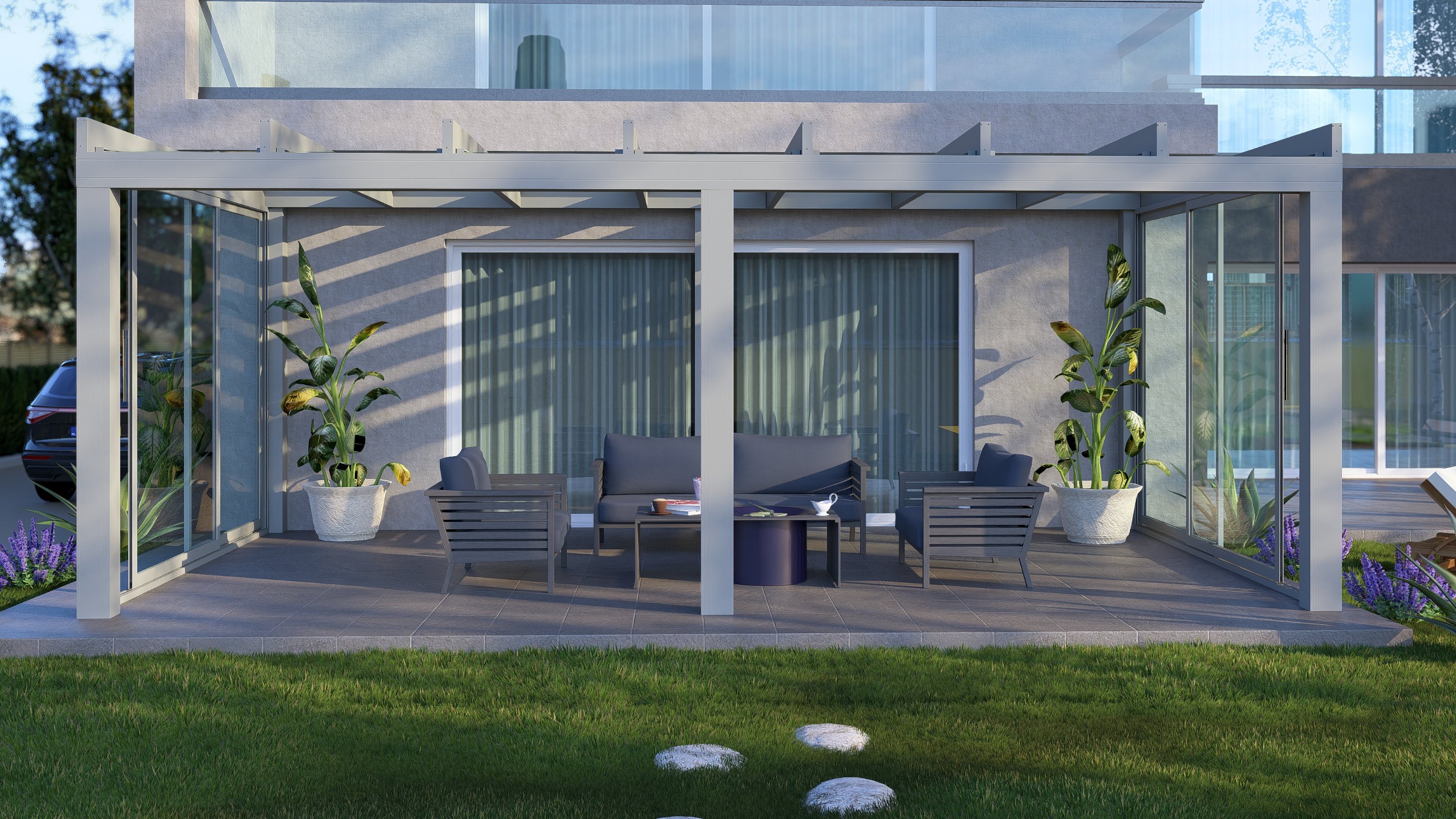 QubeMax – Kubistisch Design Veranda