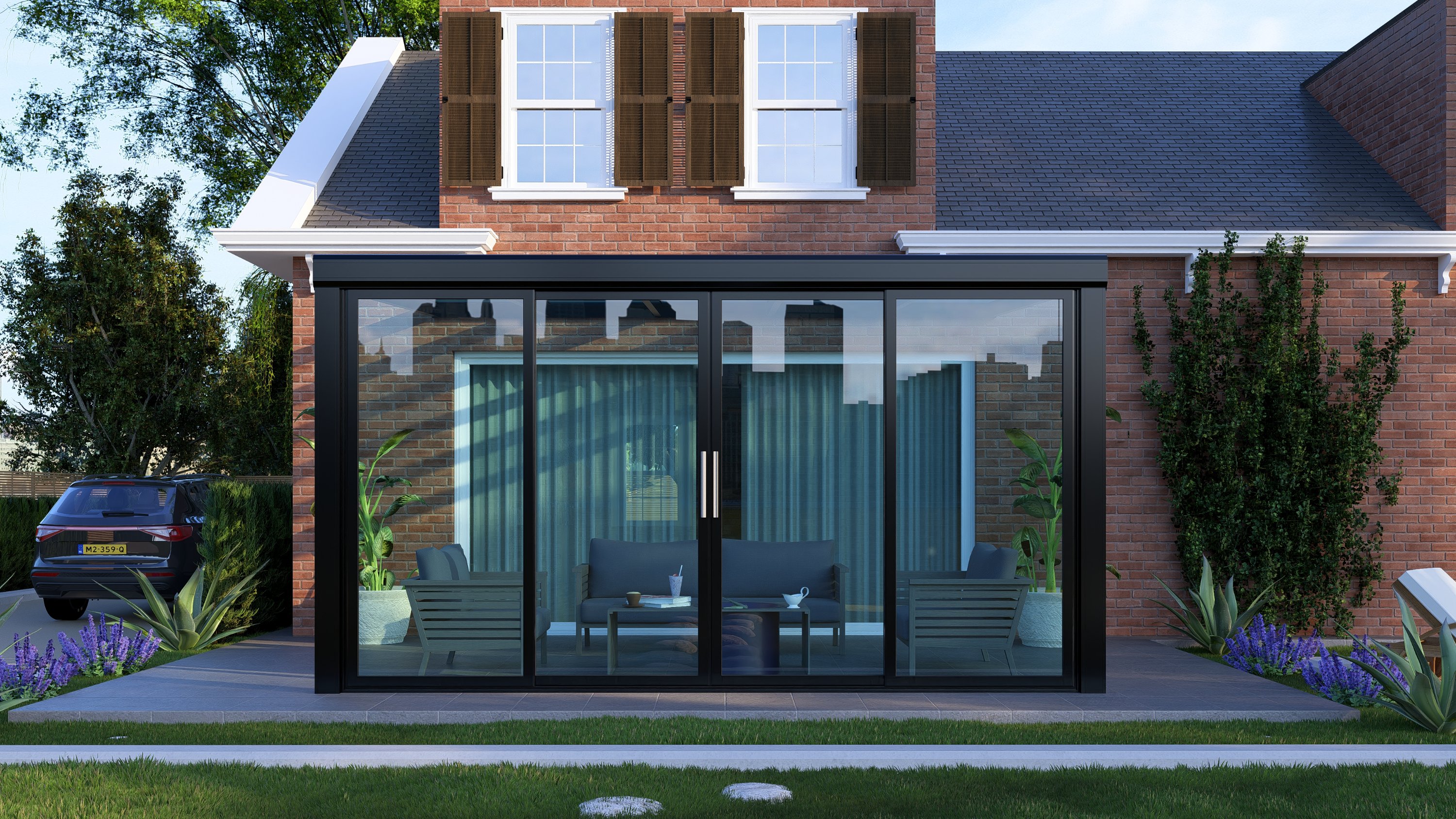 Veranda Plus | Aluminium Veranda met Ronde Goot